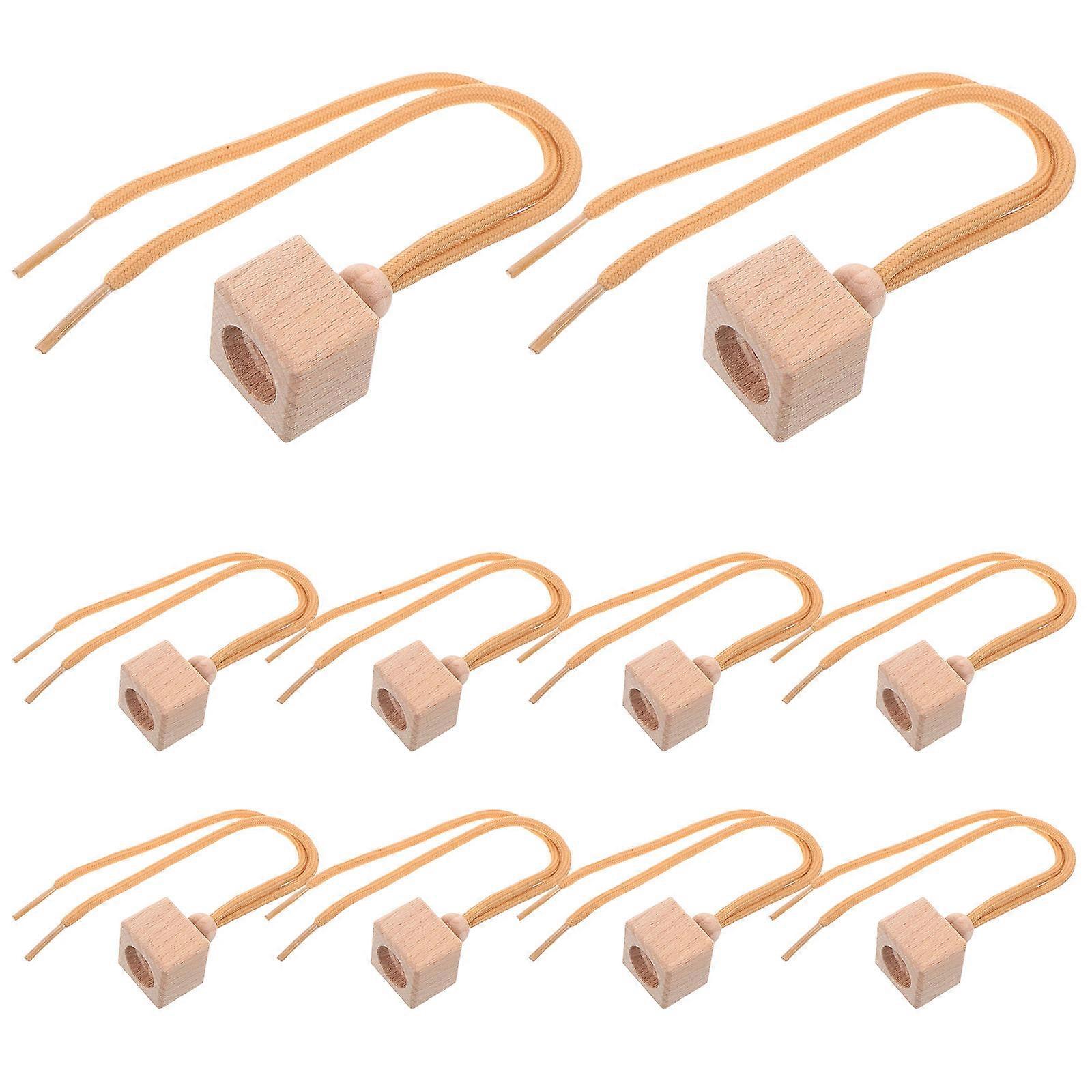 Wooden Car Essential Oil Diffuser Caps for Perfume Bottles 40Pcs