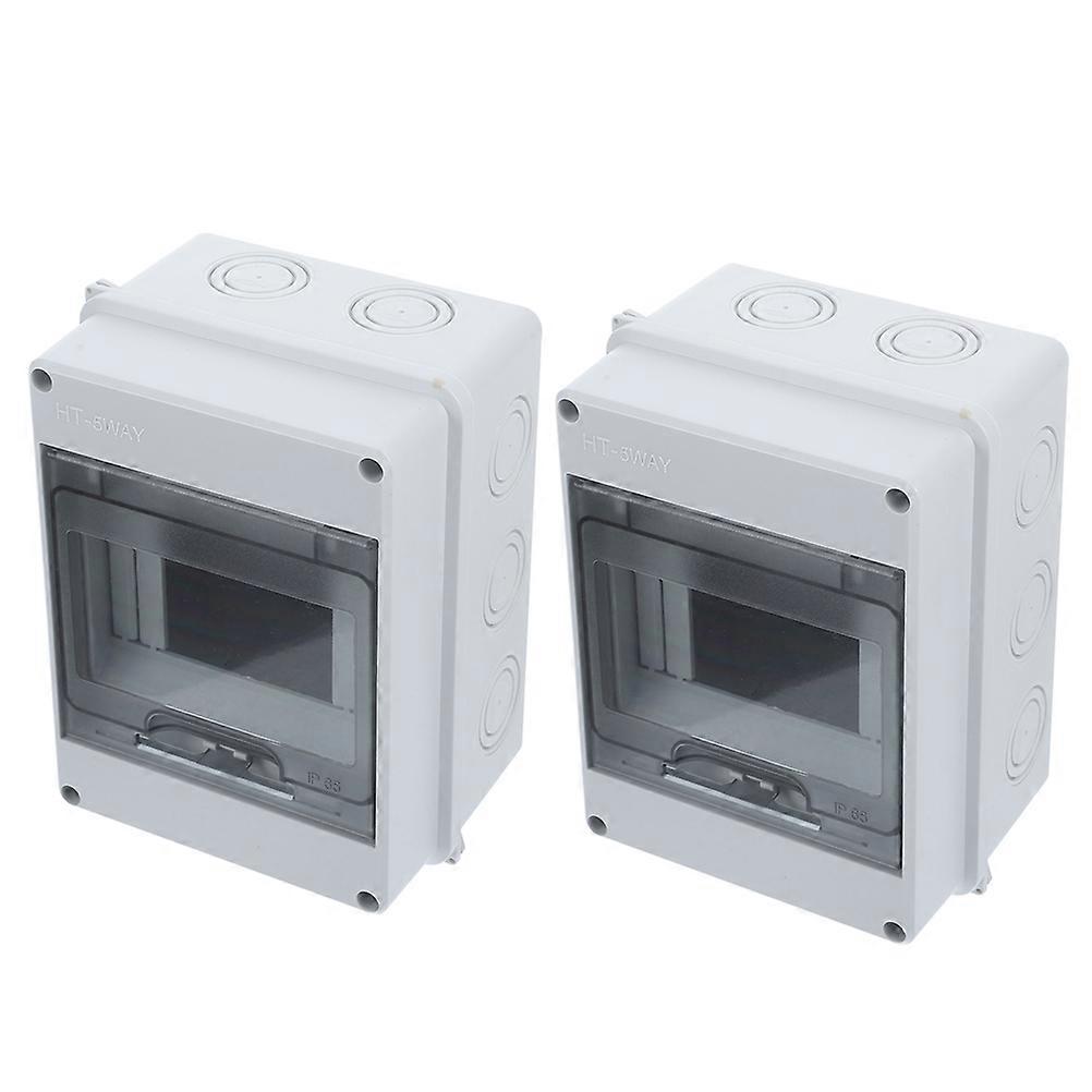 Sturdy Weatherproof Distribution Box for Circuit Breaker Protection 2Pcs