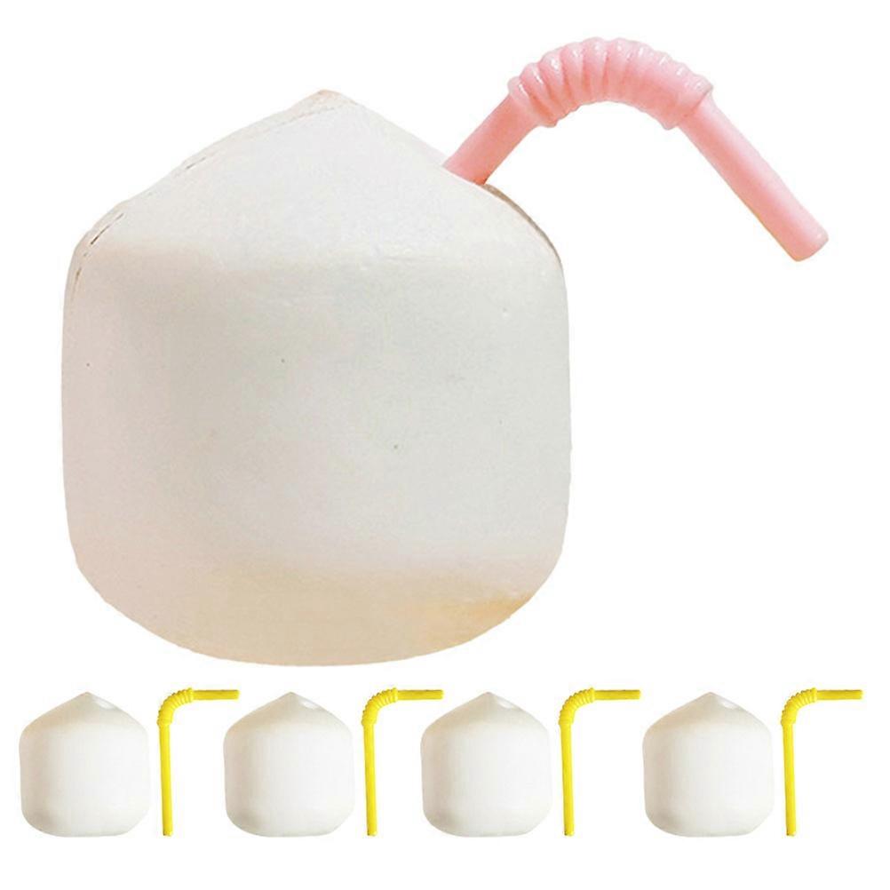 Mini Artificial Coconut Resin Decoration Simulated Coconut Model 5Pcs