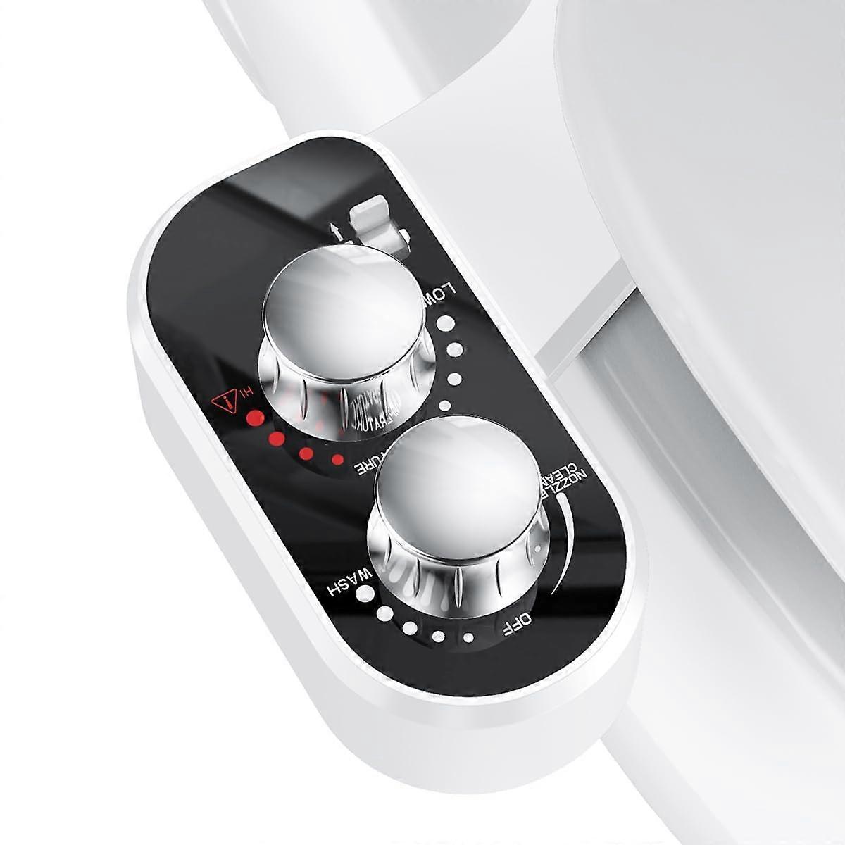 Bidet Attachment for Toilet with Hot and Cold Control, Dual Wash Modes, Adjustable Pressure, Self Cleaning