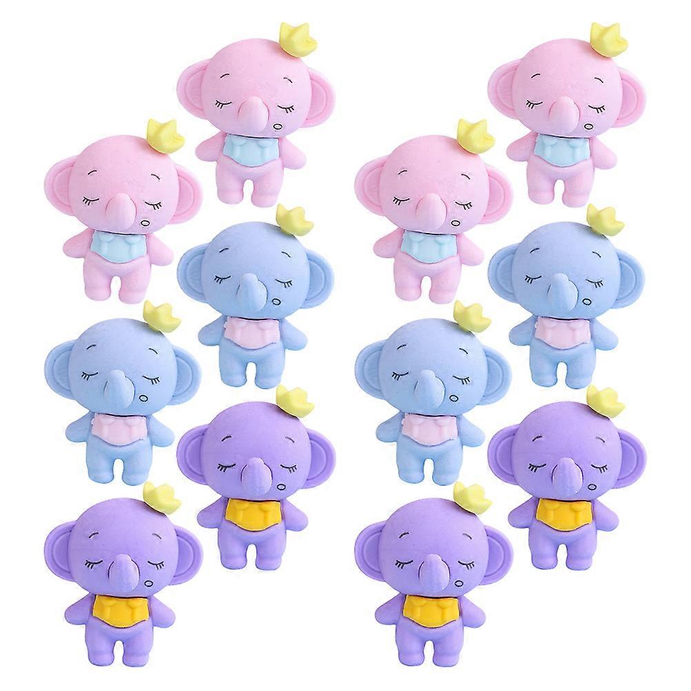 Cute Elephant Eraser for Students Bulk 36Pcs Fun Learning and Rewards