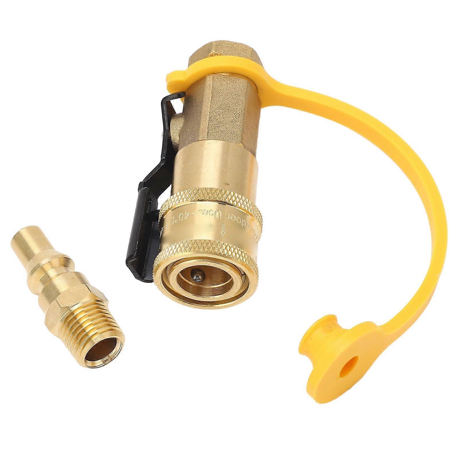 RV Quick Connect Valve 1/4 Inch Adapter, Closing Valve for Water Hose, Easy to Install, For RV Water Systems