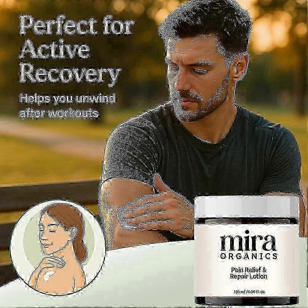 Mira Pain Relief and Repair Cream, Organics Pain Relief Massage Cream Wrijft voor Rug, Nek, Handen, Knieën