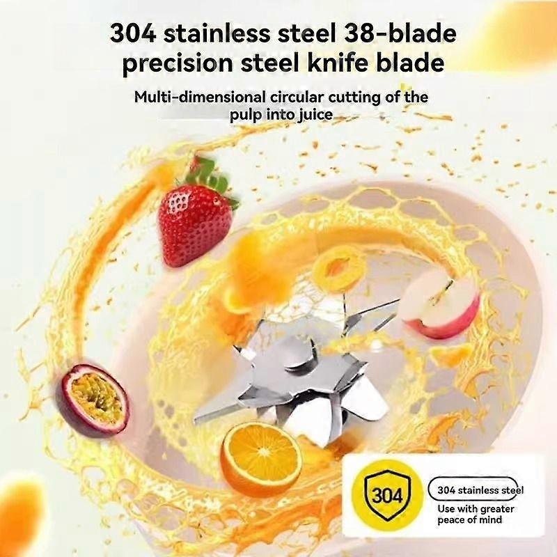 Portable Wireless Blender 1.3L - Multi-Function Juice Maker with Ice Crushing Capability