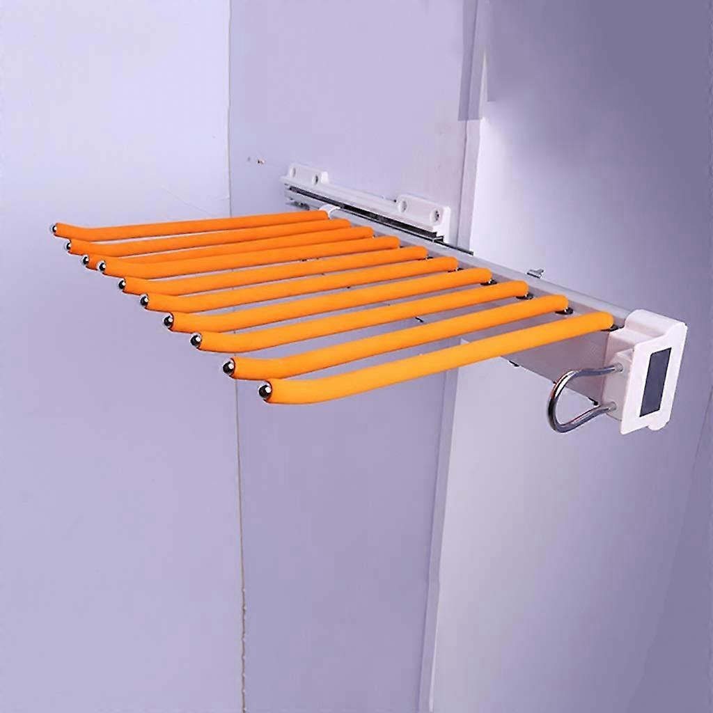 Pull Out Pants Rack with DualRow Damped Rails, Sliding Wardrobe Trousers Organizer for 10 Pairs
