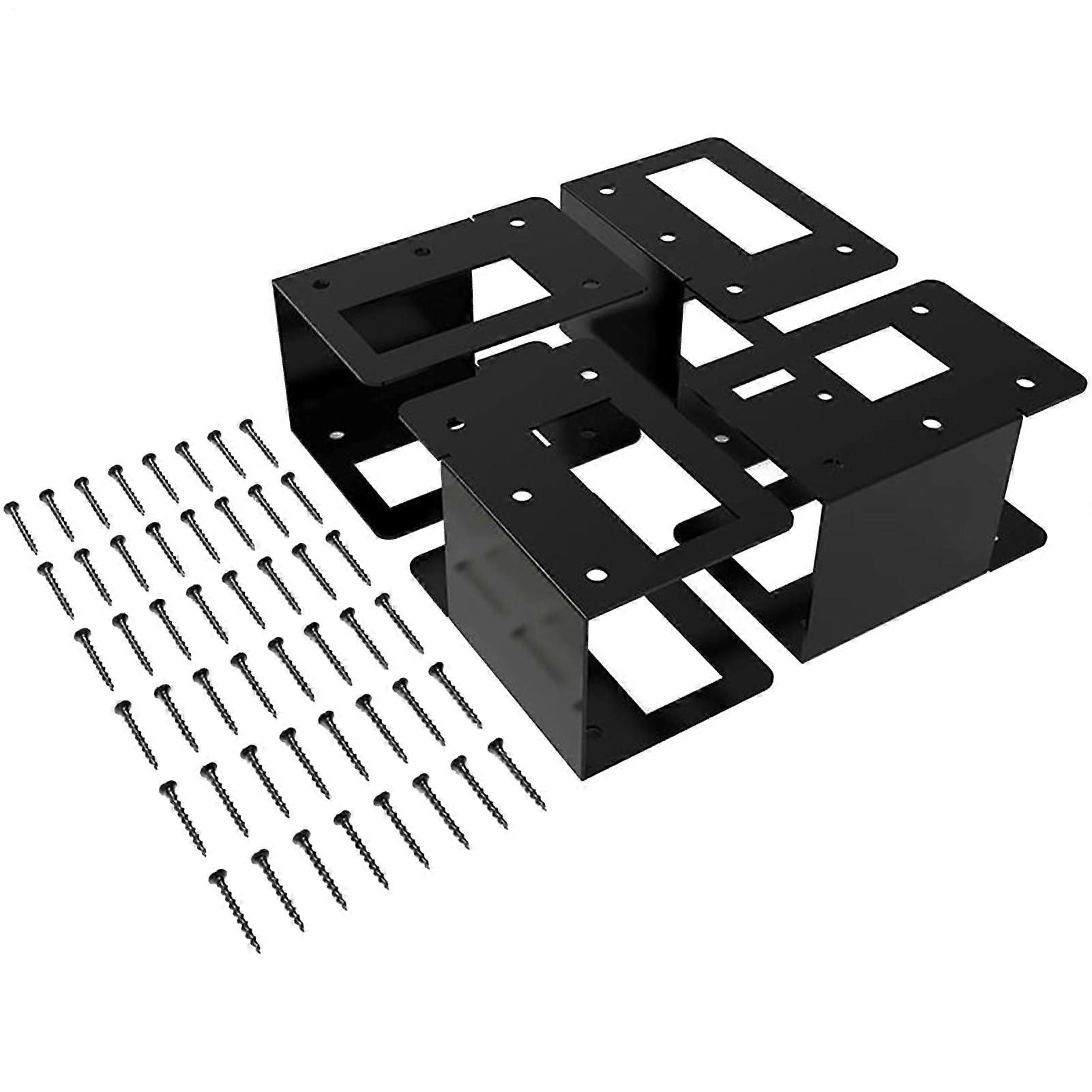 Firewood Rack Bracket Set Heavy Duty Log Holder for Indoor and Outdoor SpaceSaving Wood Storage