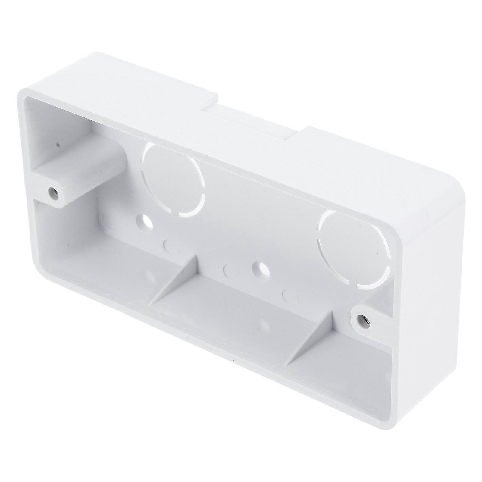 Wall Socket Box Face Mount Electrical Box for Connecting White PVC Material