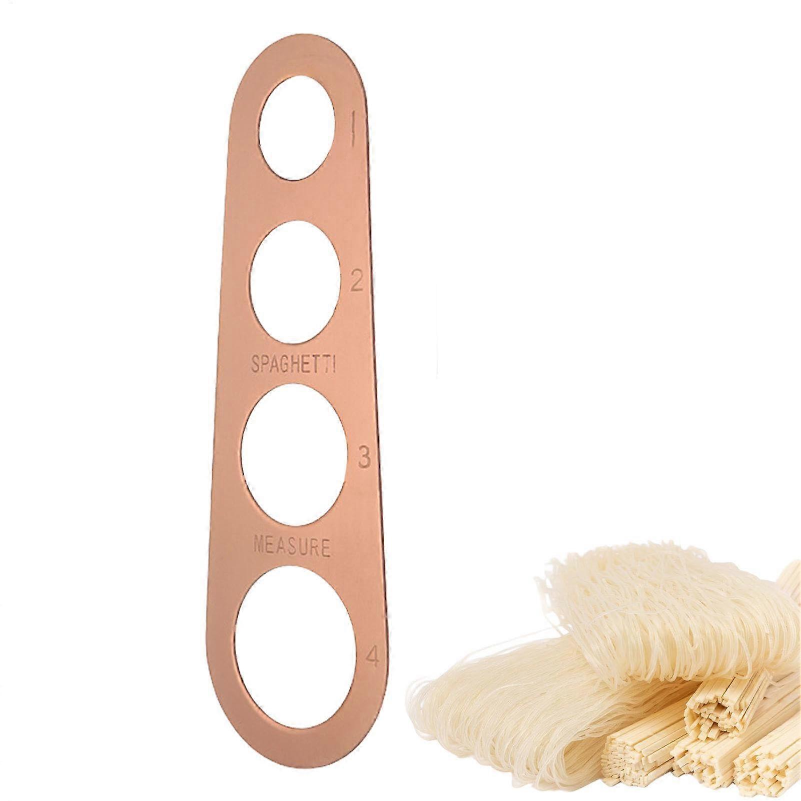 Stainless Steel Spaghetti Measuring Tool Rose Gold Pasta Portion Control with Easy Serving Sizes