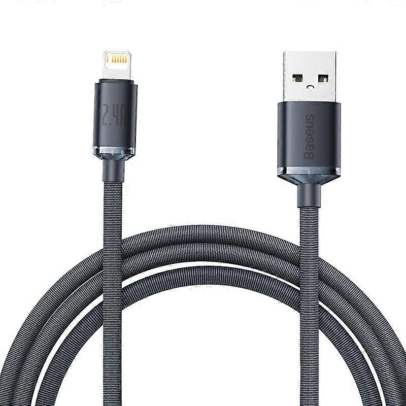 BASEUS Crystal Shine Series 2.4A Fast Charging USB to iP Data Cable 2m