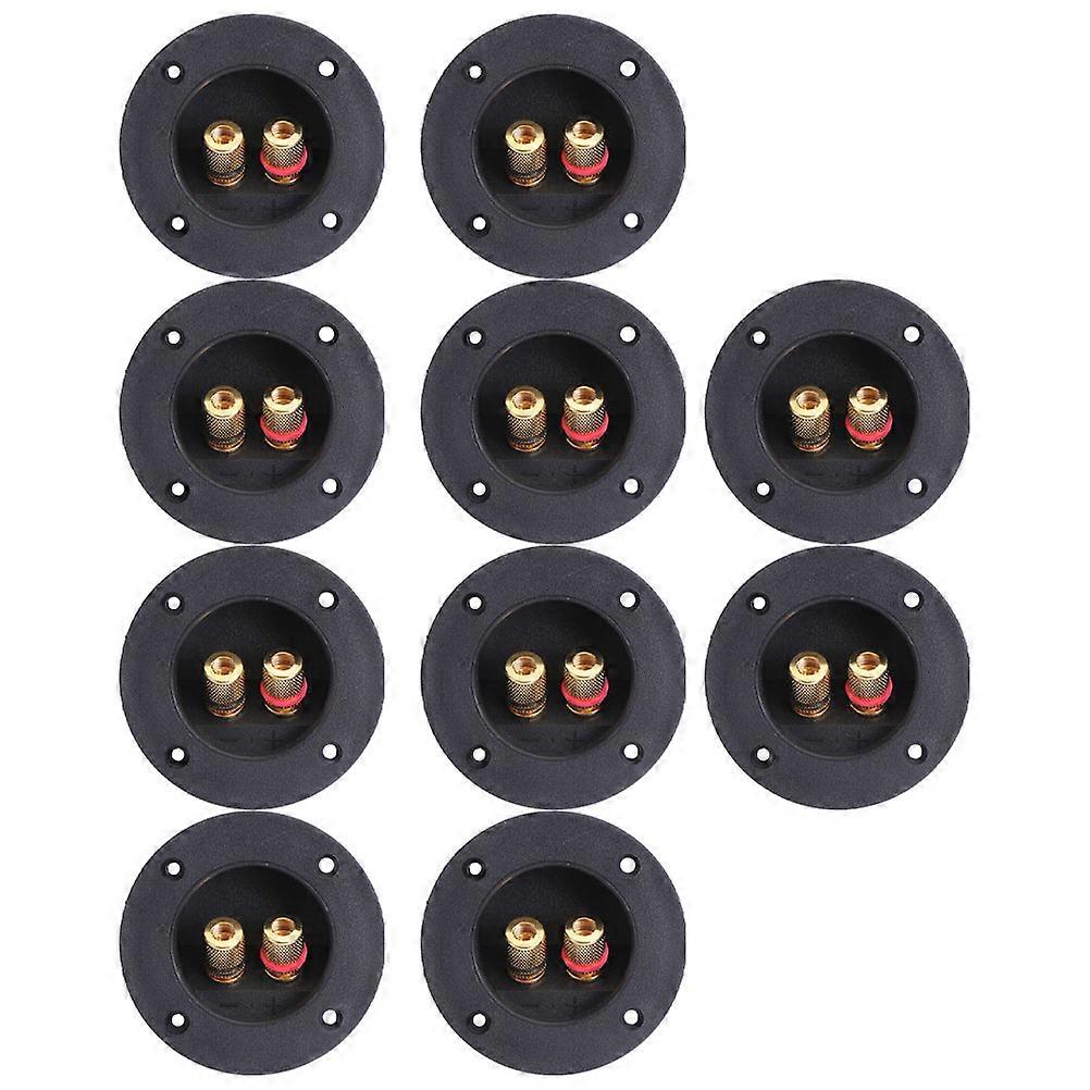 Loudspeaker Terminal Cup 2-Way Connector for Speaker Box 20Pcs Plastic