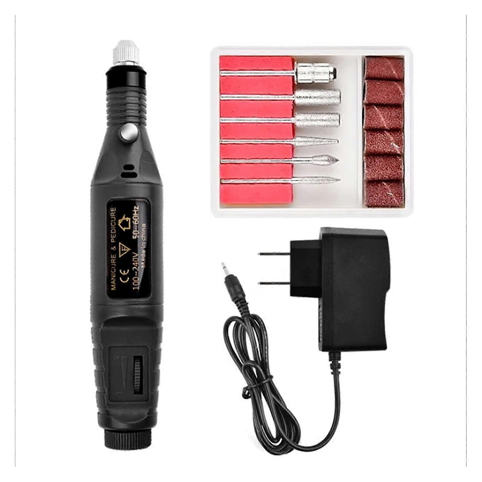 Electric Nail Drill Set with Variable Speed, Rechargeable Cordless File for Manicure Pedicure
