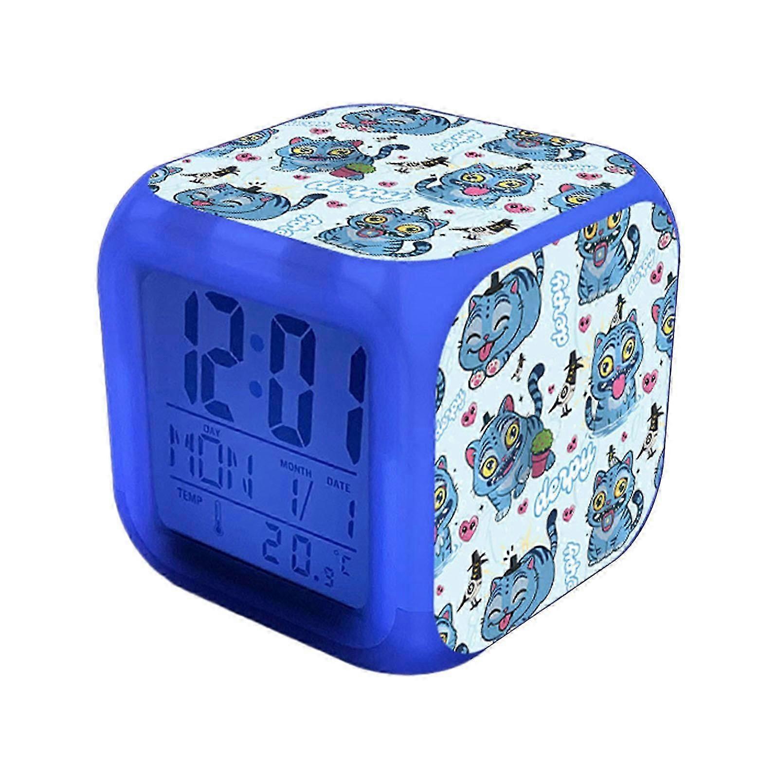 KPop Small Digital Alarm Clock with LED Display for Bedrooms Bedside