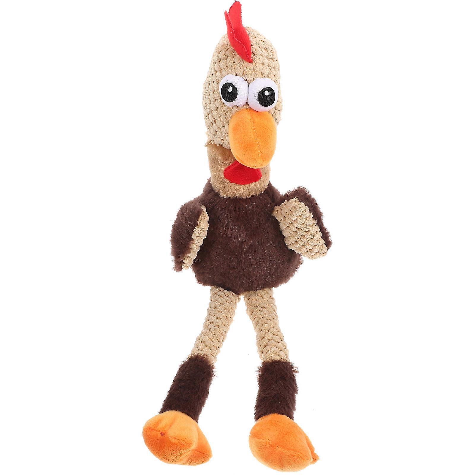 Chicken Play Toy Interactive Chew Toy for Pet Use Durable Plush Material