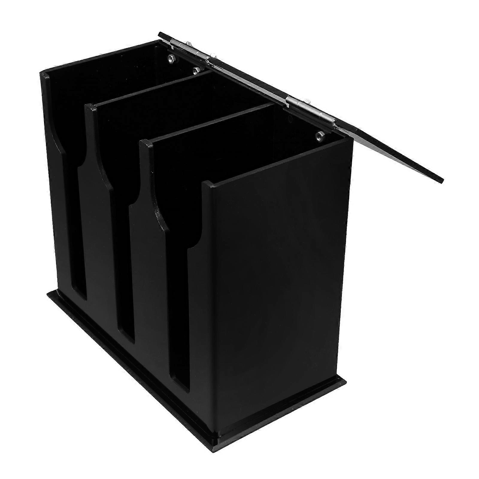 Spoon Dispenser Acrylic Organizer for Bar Use 4Pcs with Compartments