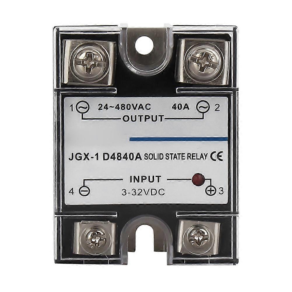 Single Phase Solid State Relay Single Phase SSR DC Control AC Solid State Relay 40A