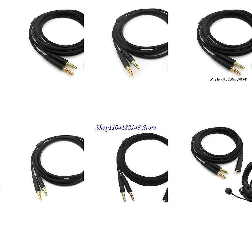 P9FA ​2In1 Adapter Charging Earphone Cable For HyperX Cloud II/for