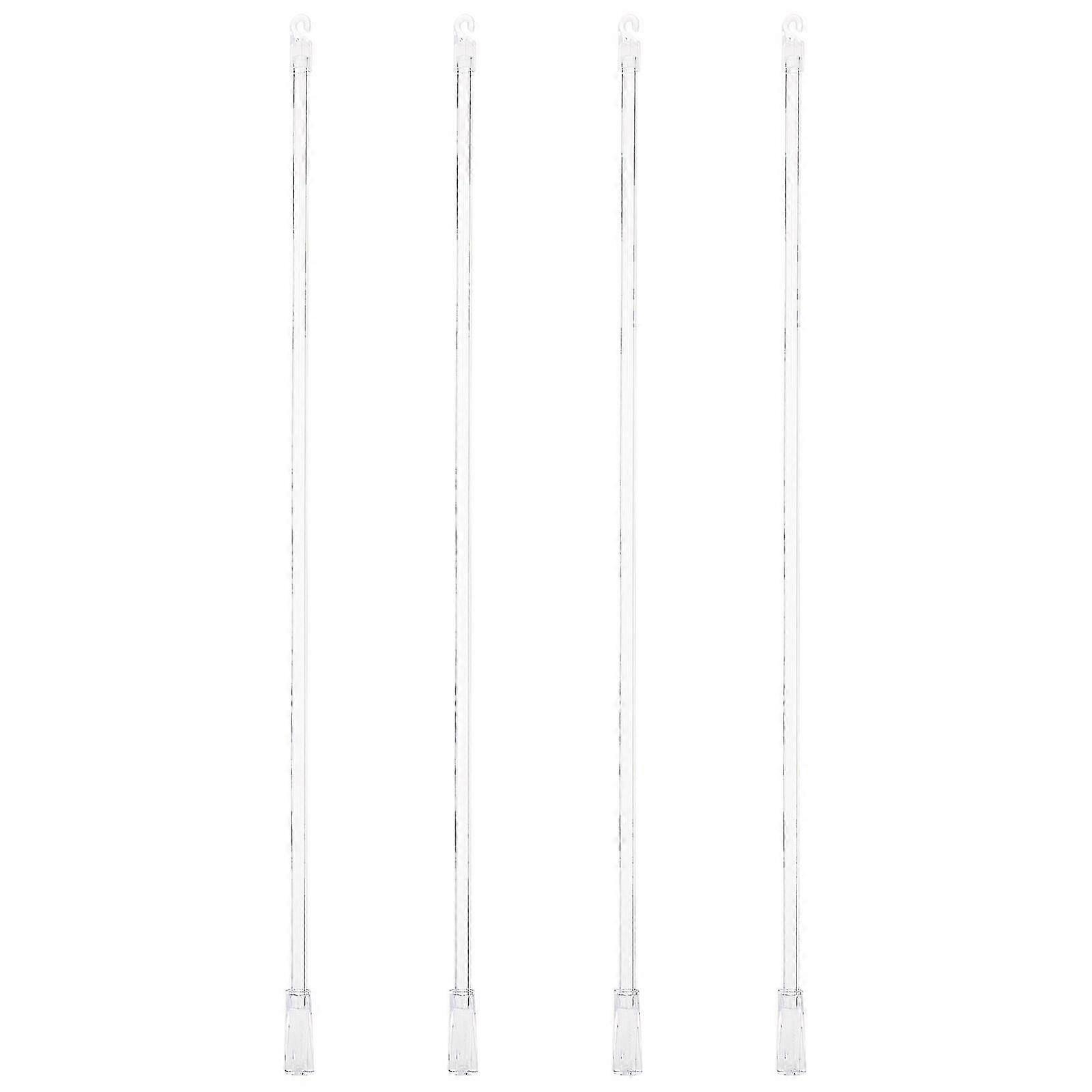 4pcs Transparent Pulling Rods for Home Blinds, Vertical Blinds Handle Wands, Compatible with Various Blind Brands