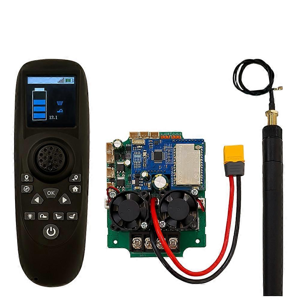 RX40P-TXG7 Color Screen Display Brushless Net-Pulling Boat Remote Control Set Large Range 2000-Meter Without GPS Module