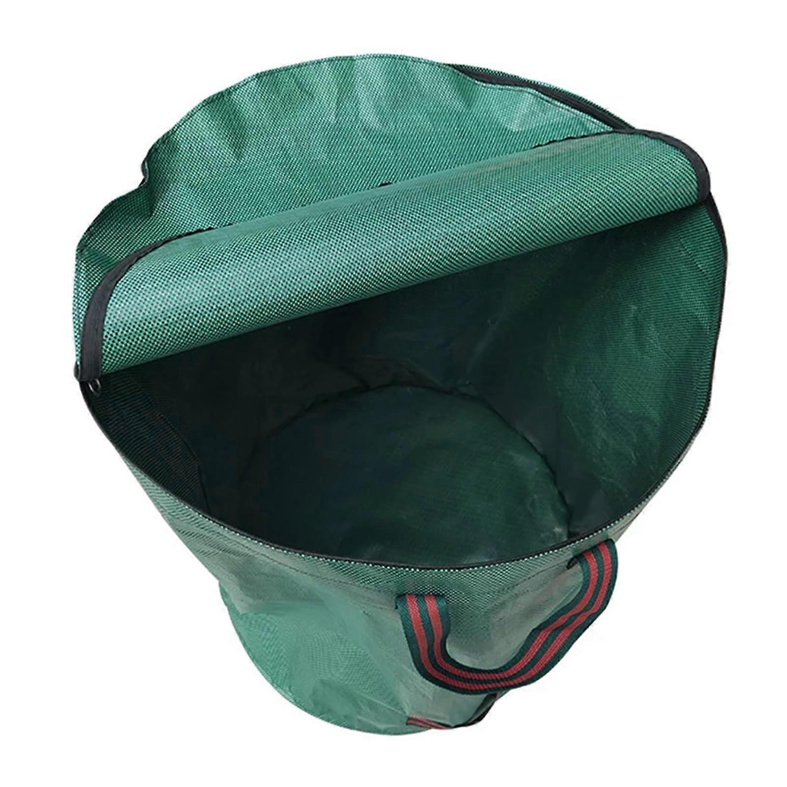 Large Garden Waste Bag with OdorBlocking Lid, Foldable Outdoor Compost Bin 80x100cm