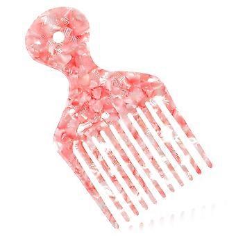 Afro Pick kam met ergonomische, zachte grip en afgeronde tanden voor het stylen van natuurlijk krullend haar.