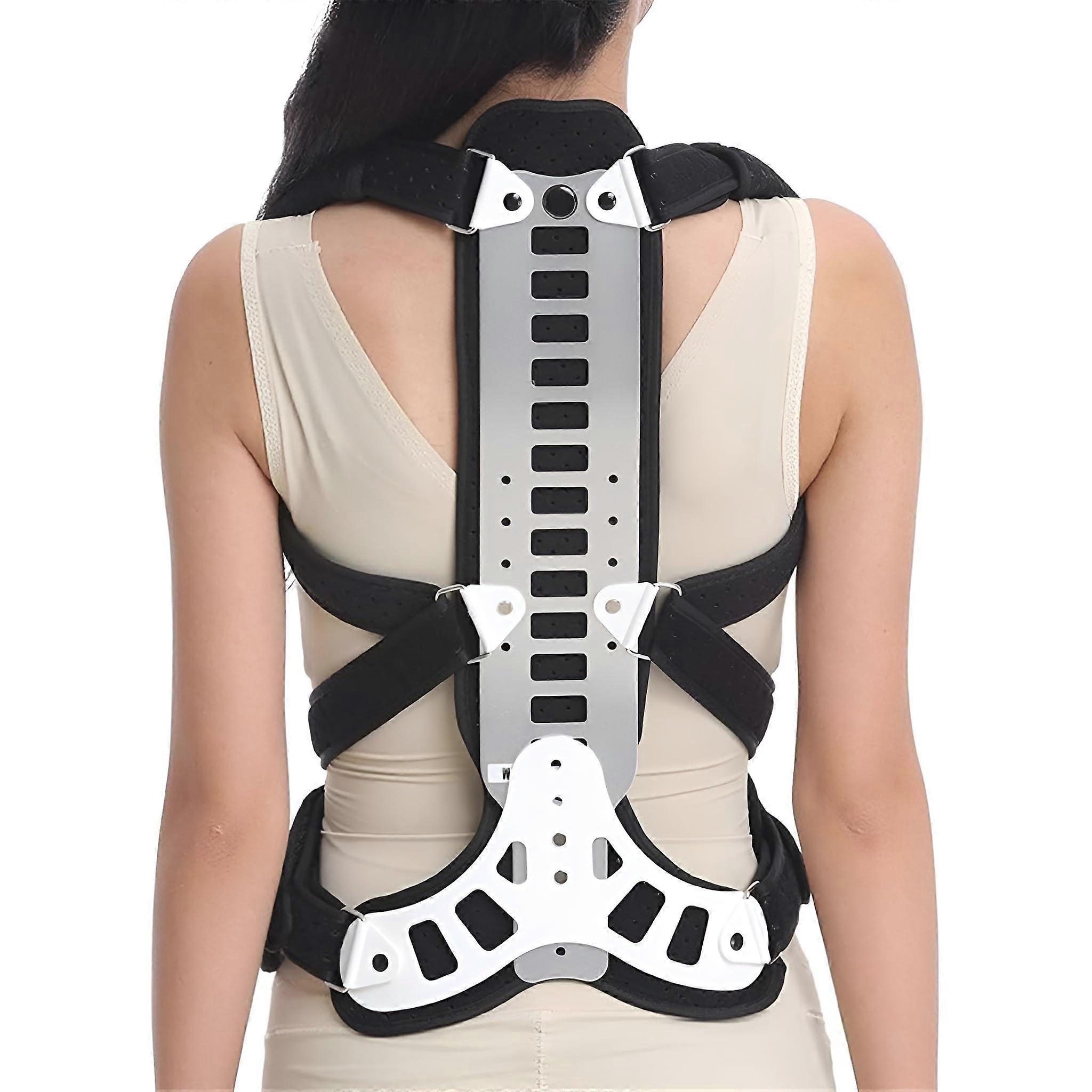 Adjustable Spine Posture Corrector with Ergonomic Back Support for Hunchback and Scoliosis, L
