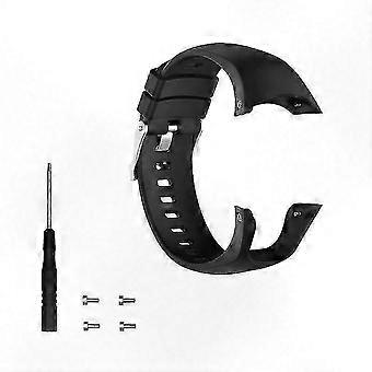 Pulseira de silicone para relógio de pulso com monitoramento cardíaco, ideal para atividades esportivas e de condicionamento físico.