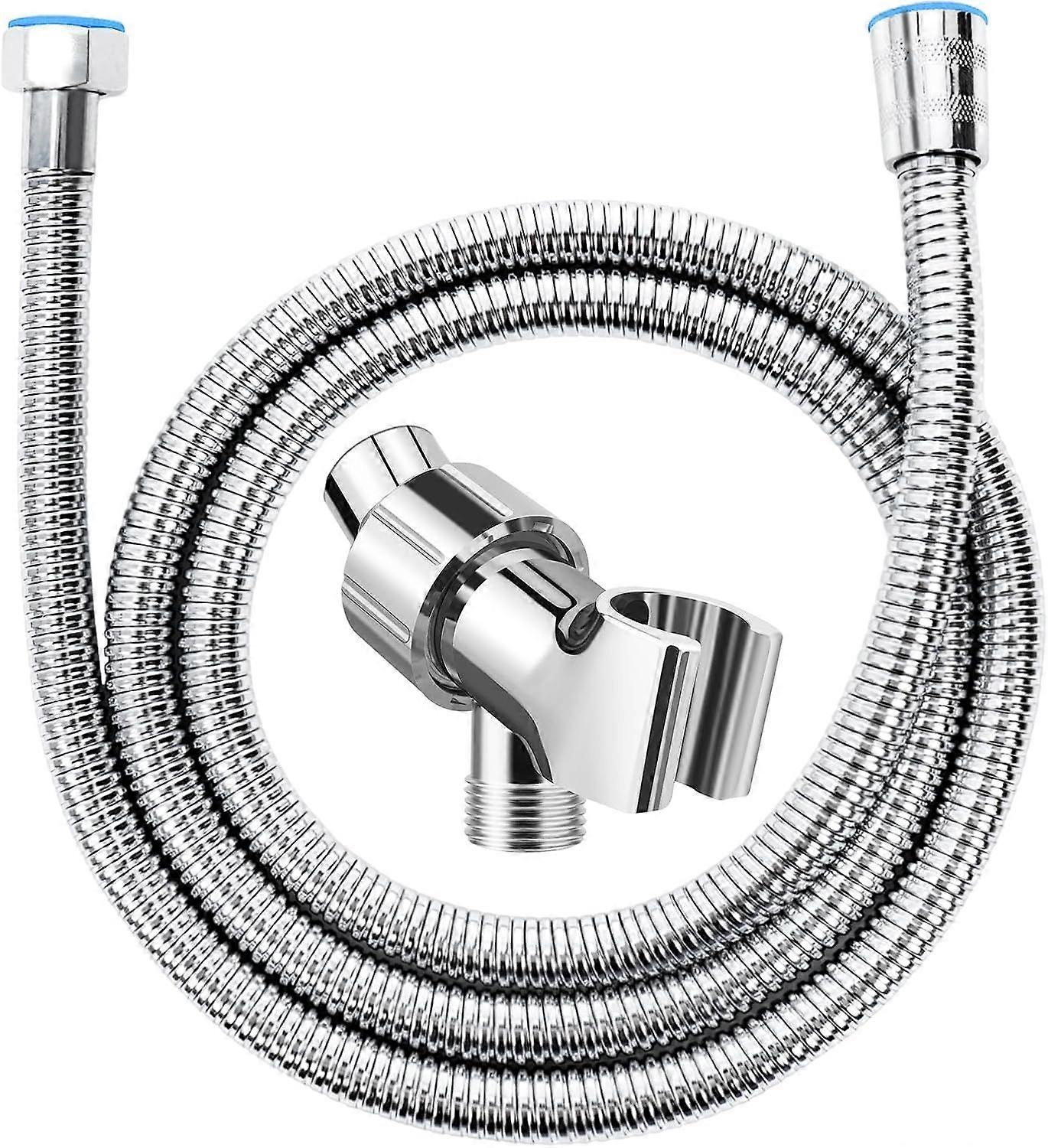 Adjustable Handheld Shower Head Holder and Hose- Premium ABS Bracket- 360 Degree