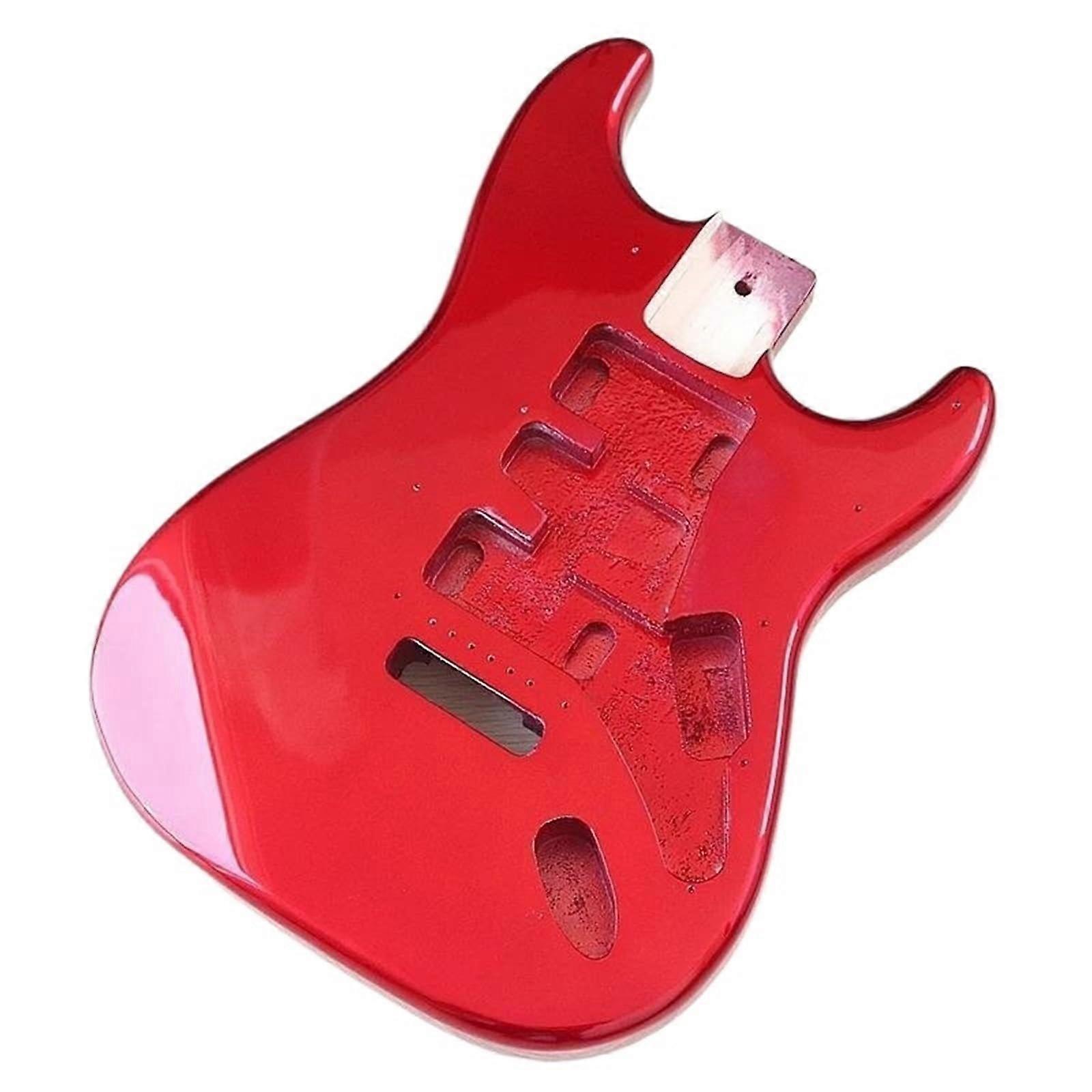 Solid Body Electric Guitar Okoume Type 2 Red for Beginners with Rich Clear Tone