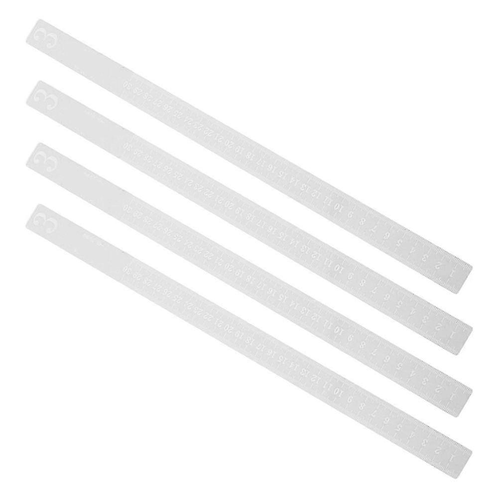 Dough Rolling Pin Guides For Baking Kitchen Use With 3mm Thickness 4Pcs