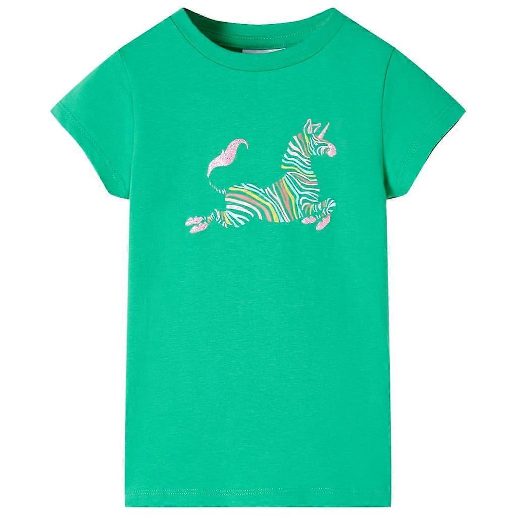 vidaXL Kindershirt 128 groen