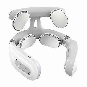 Bærbar smart nakke-skuldermassager med varme, genopladelig dybdegående muskelaktivering, ergonomisk design til mænd og kvinder