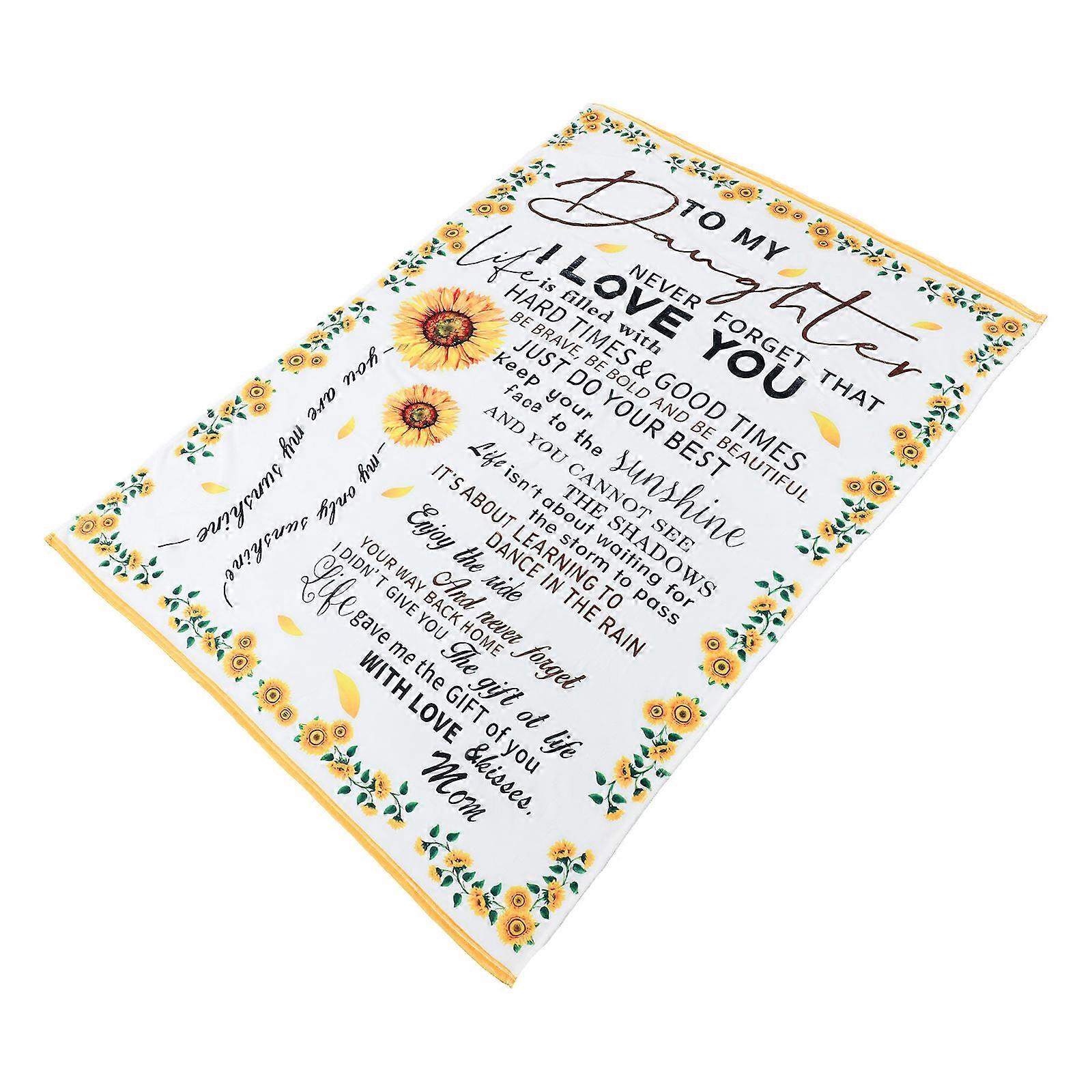 Household Flannel Blanket Delicate Printing Multi-Function Blanket White 200x150cm Warmth 1Pack