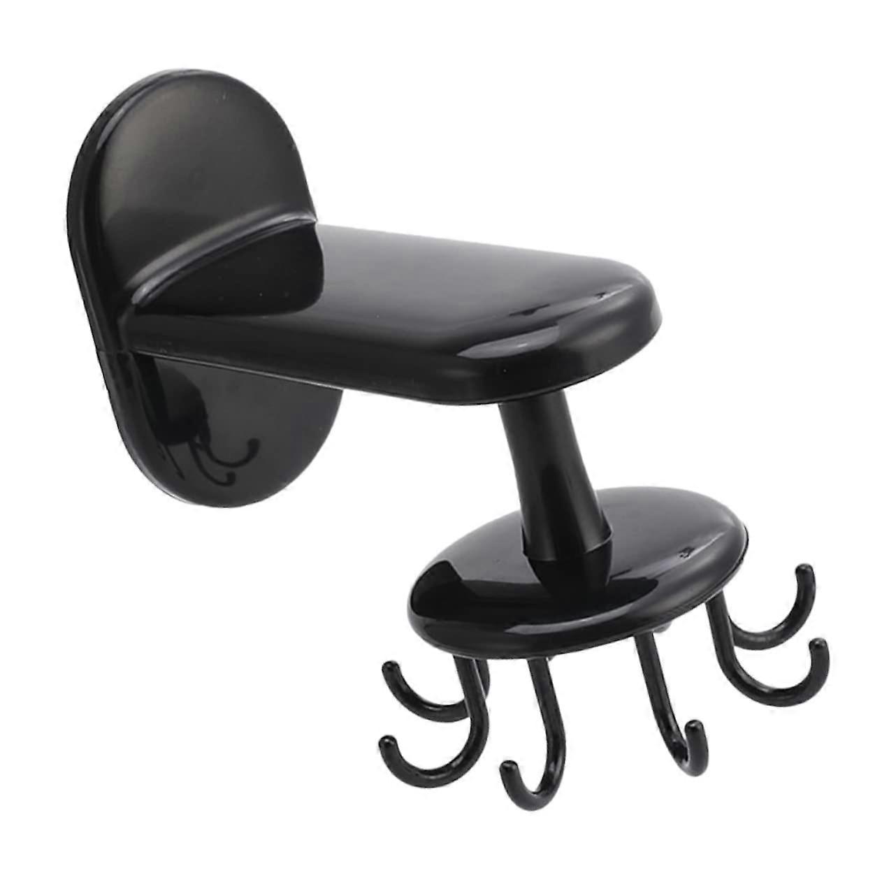 Kitchen Wall Hooks 360° Rotatable Under Cabinet Hanging Rack NoDrill SpaceSaving Organizer