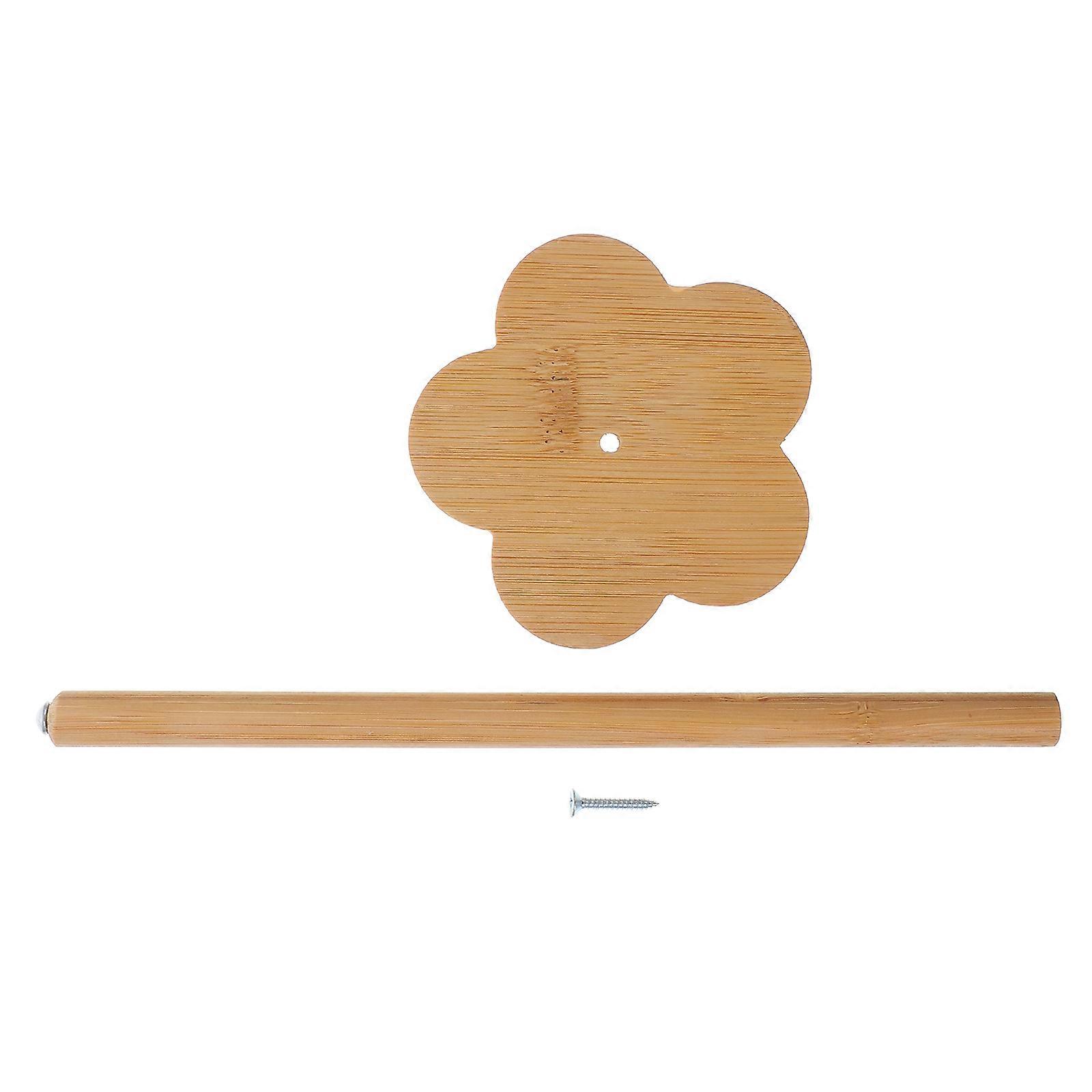 Light Yellow Spool Holder Yarn Spinner for Display Bamboo Material