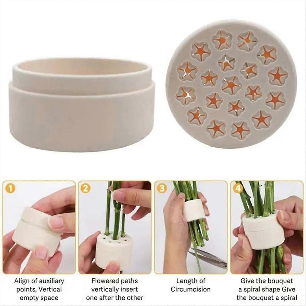 Flower Stem Support Reliable Spiral Ikebana Stem Holder A