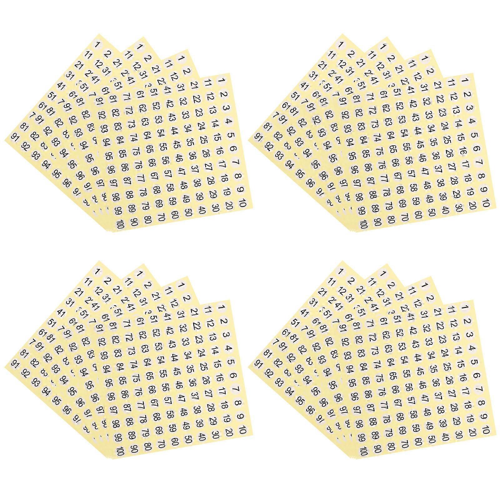 Numbered Stickers Round Numbered Stickers for Organizing 75 Sheets
