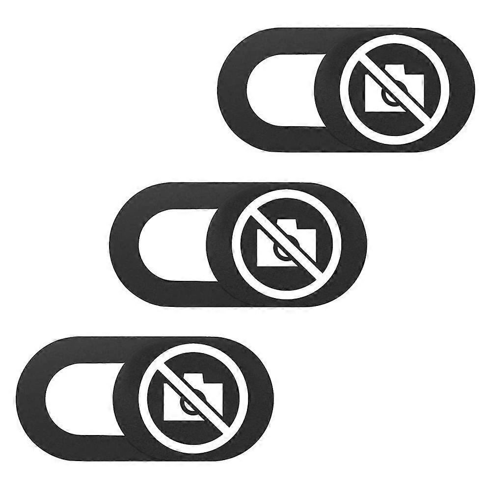 Webcam Cover Slide for Laptop Camera Protection 6Pcs Black