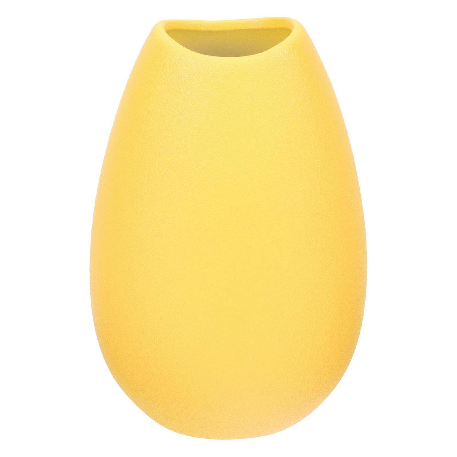 Yellow Ceramic Flower Vase for Decor Decorative Vase for Table