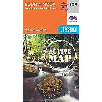 Mappa di OS Explorer attivo (109) Bodmin Moor (OS Explorer mappa attiva)