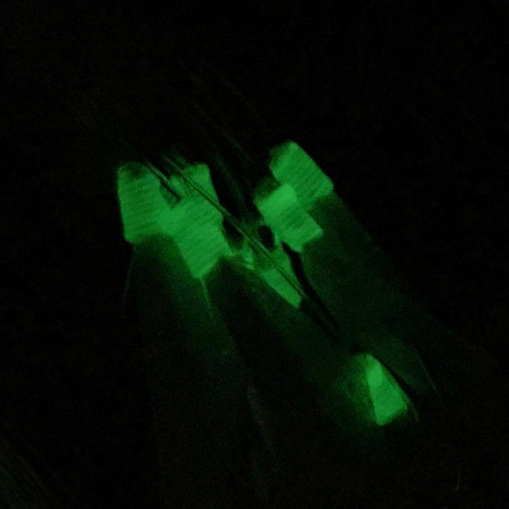 Fishing Hooks 2 Strings Luminous Head Monofilament Line Fishhook Bagged