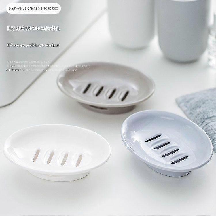 Soap Dish, Egg - shaped, Drainage, Simplified, For Bathroom