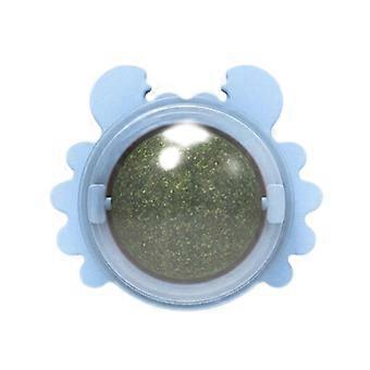Catnip Ball Rotatable Edible Toy for Cats with Fresh Breath Care and Easy Wall Mount