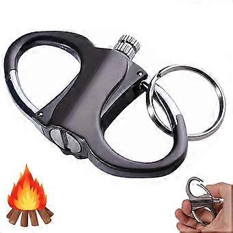 Keychain Lighter for Outdoor Emergency, Compact Refillable Kerosene Fire Starter (1pc)