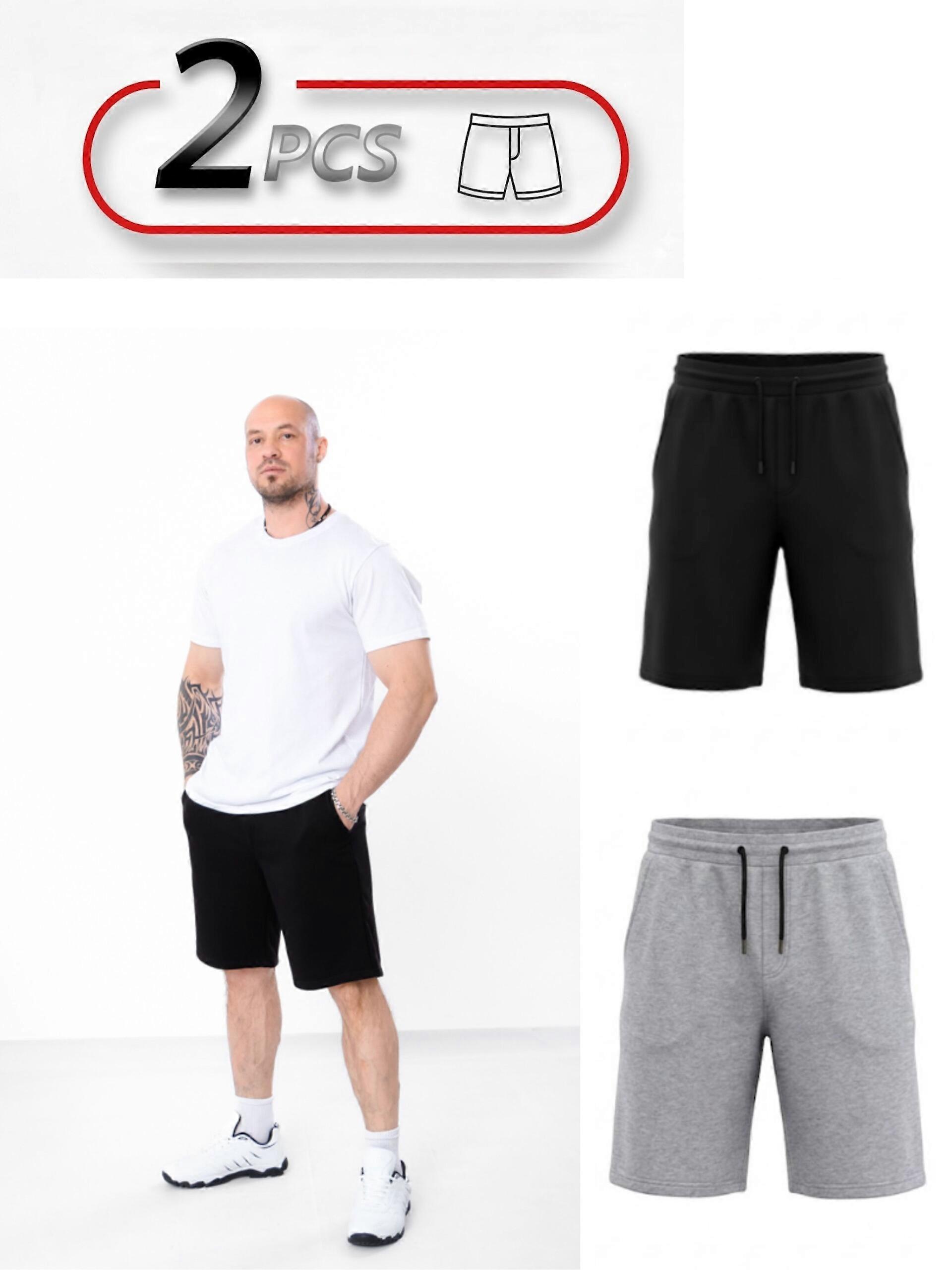 Men's Basic Shorts Set 2-Pack (Plus Size), Summer,  HC 8429-104-pak2