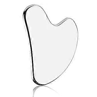 Raspador Gua Sha grande em aço inoxidável para liberação miofascial, compatível com recuperação muscular, terapia esportiva e massagem de drenagem linfática.