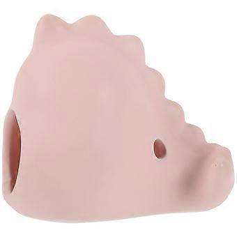 Keramik-Hamsternest zur Kühlung, 2 Stück, rosa, dinosaurierförmig