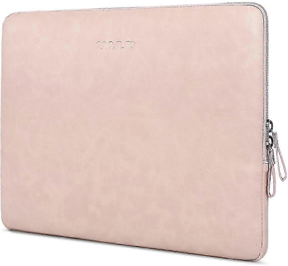 Capa Pink13.3 LapSleeve compatível com MacBook Pro 16 polegadas 2021 2022 M1 Pro/M1 Max A2485/2019-2020 A2141/Pro 15 A1398, notebooks de 15 a 15,6 polegadas, couro PU
