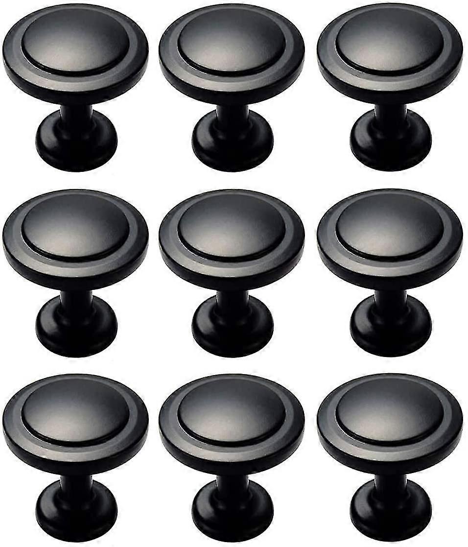 9 Pack Rounded Aluminum Alloy Cabinet Knobs, Kitchen Cupboard Door Handles