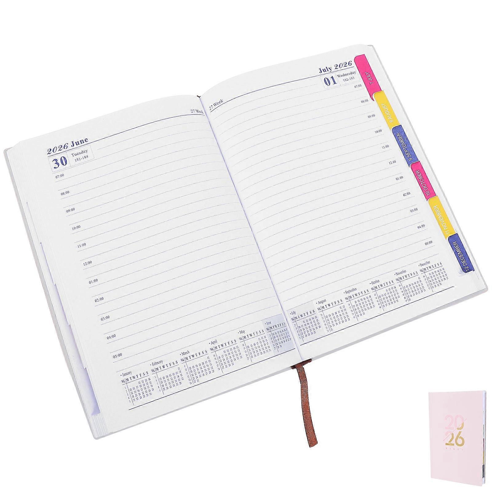 2026 Meeting Notebook Pink for Work Planning
