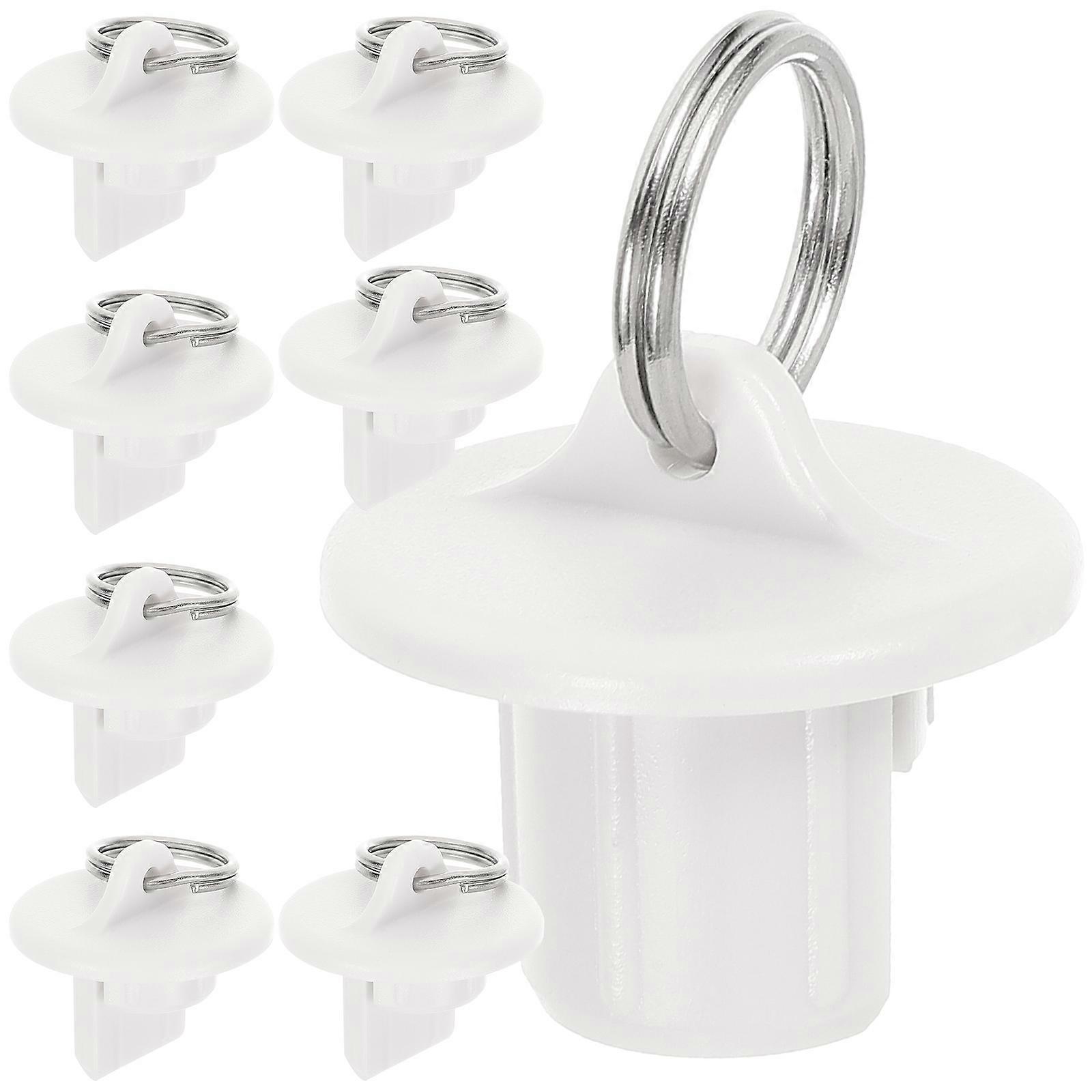 White Plastic Bungee Kit for Roller Shade End Caps 24Pcs Replacement Set